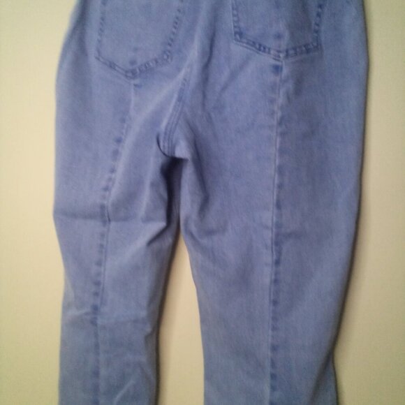 Nic + Zoe jeans 10 Women Demi Boot Pull On Elastic Waist Light Wash Blue - Picture 2 of 14